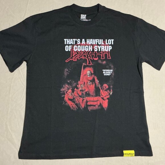 Black "That's a awful lot of cough syrup" gore tee - Picture 1 of 6